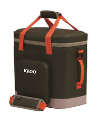 Igloo 66759 backpack cooler, Deep Oil Green/Safety Orange/Sandstone