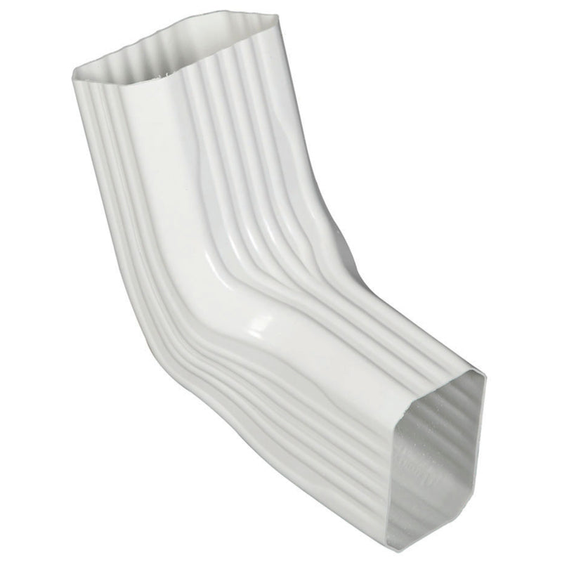 Amerimax 37064 Transition Elbow, Vinyl, White