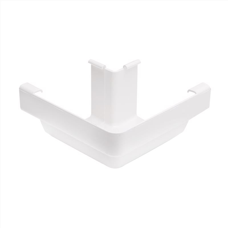 Amerimax Home Products Gutter Outside Miter, K-Style, Traditional, Vinyl, White, 5-in.