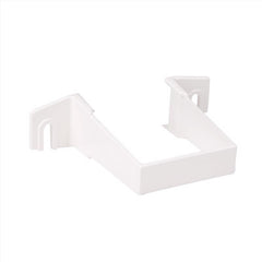 Amerimax 3.3" H X 1" W X 4.3" L White Vinyl Contemporary Downspout Bracket - Case of: 1 T0534