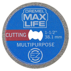 Dremel Max Life EZ545HP 1-12" (38.1mm) High Performance Diamond Wheel, Blue