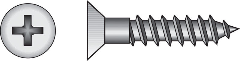 10X3/4 FL PHL Wood Screw