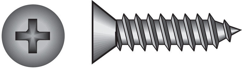 The Hillman Group 80183 8 x 3/4-Inch Flat Head Phillips Sheet Metal Screw, 100-Pack