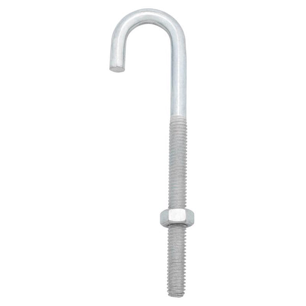 Ace Hampton Medium Zinc-Plated Silver Zinc 1.1875 in. L J-Bolt 150 lb 10 pk - Total Qty: 10; Each Pack Qty: 1 02-3459-863