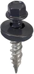 Acorn SW-MW1CG250 charcoal gray #9 x 1 in hex head roofing screw with EPDM washer