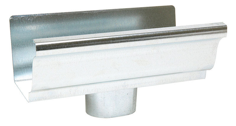 AMERIMAX HOME PRODUCTS 29010 5-Inch Mill Finish Steel End with Drop