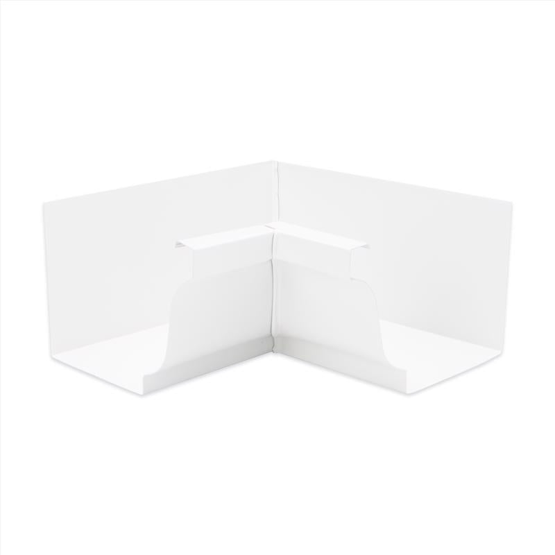 AMERIMAX HOME PRODUCTS, White 27201 5-Inch Aluminum Inside Mitre, Size