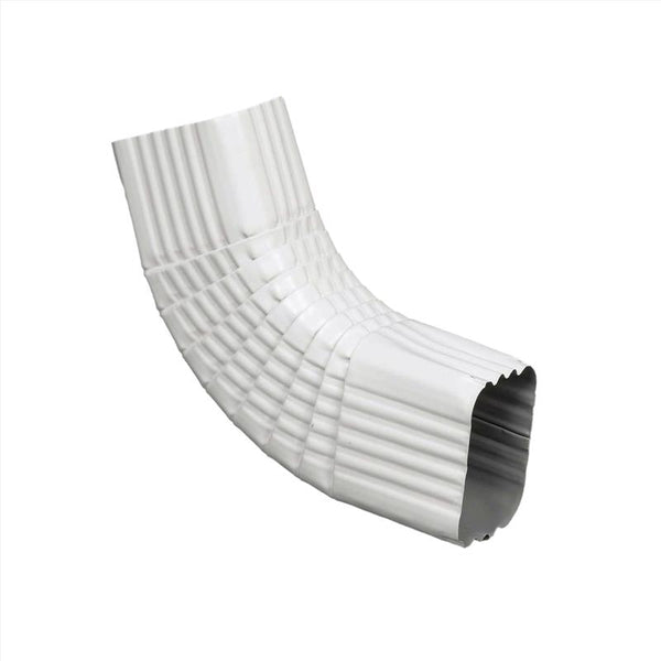 Amerimax DOWNSPOUT"B"ELBOW2X3"WHT White Aluminum 27265