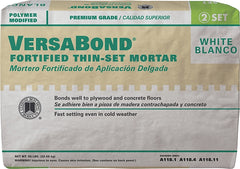 Custom VersaBond Flex MTSW50 white thinset mortar, 50 lb bag