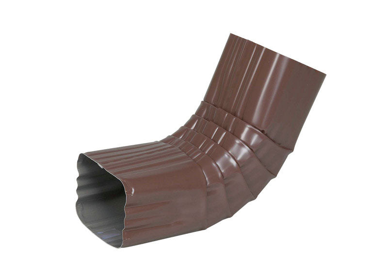 Amerimax Home Products 2526419 Aluminum Front"A" Elbow, 2 x 3", Brown