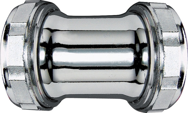 Plumb Pak Straight COUPLING1-1/4''D Slip-Joint Brass Chrome-Plated PP169