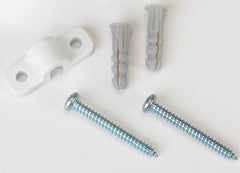 ClosetMaid 755600 7556 U Clip, Metal, White, Wall Mounting