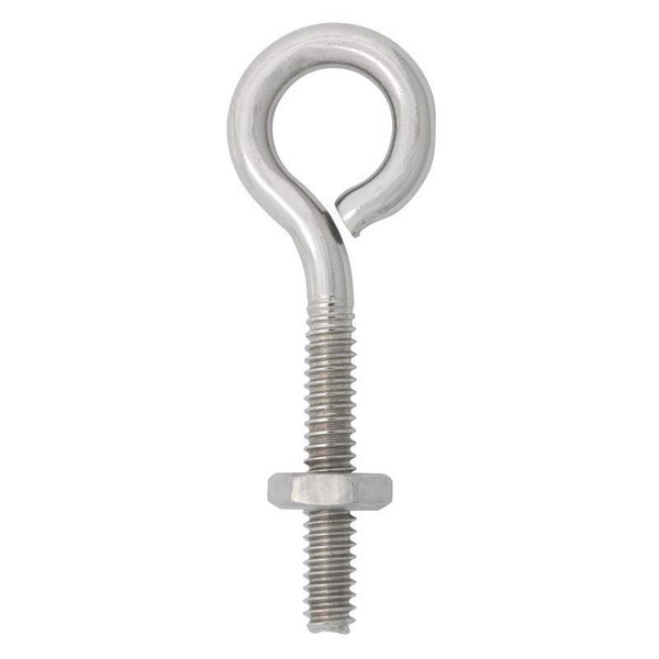 ACE Hampton Eyebolt 2'' Overall 1'' Tread 70 Lb Bulk Stainless Steel 02-3456-433