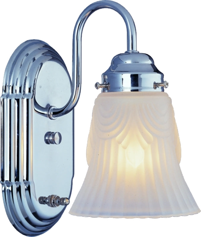 Boston Harbor RF-V-026-CH3L 5843958 Dimmable Vanity Light Fixture, (1) 60/13 W, Medium, A19/Cfl Lamp, Chrome
