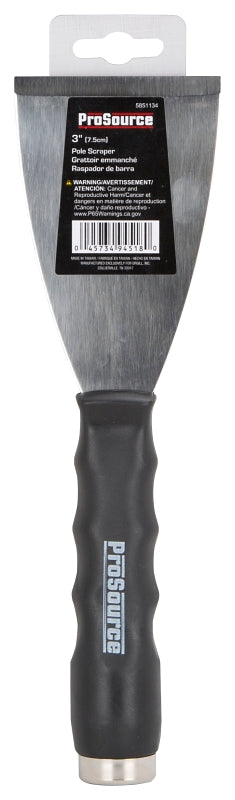 Mintcraft ProSource 14500 Pole Scraper, 3 in W Blade, Stainless Steel Blade
