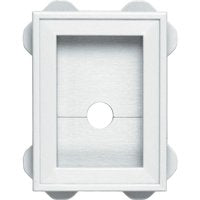 Builders Edge 130130003001 1.3003E+11 Wrap Around Utility Block, 3 X 4-3/4 in Inner, 5 X 6-3/4 in Outer Dimension, White 130030003001