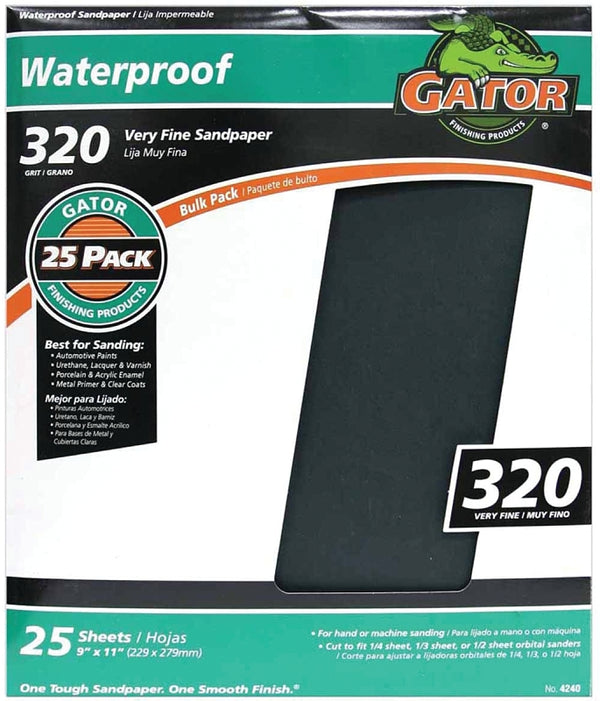 Ali Industries SANDPAPR9X11WETDY320BGR Premium Bonded Grain Provides Superior finishes 3282