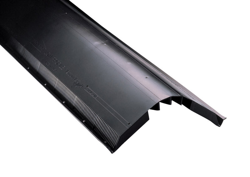 Air Vent 7/8 in. H x 12 in. W x 48 in. L Black Copolymer Resin Shingle Over Ridge Vent - Case of: 1010