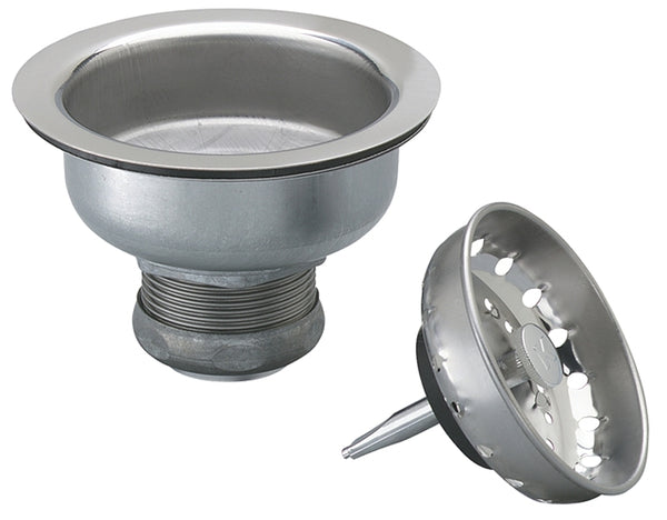 Plumb Pak PP5411 Strainer Stainless Steel with Locking Shell Fixed Post