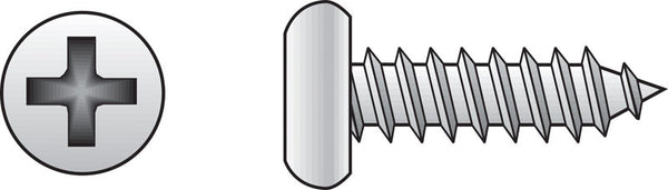 Hillman 823222 6X3/4 SS SHT Metal Screw, 0.75 inches, No Color 0823222