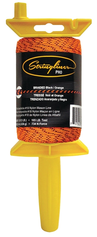 Stringliner by U.S. Tape CO. 25491 Chalk - Line, Black/Orange