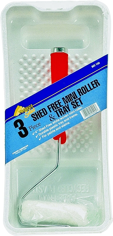 Linzer Roller Cover 3 Piece Mini Plastic 1/2" Nap 4 " MS100