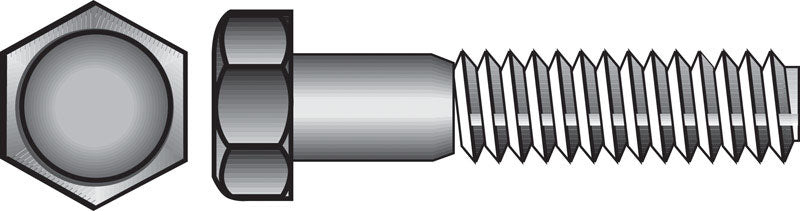 Hillman 831740 1/2-13 x 4-Inch Stainless Steel Hex Cap Screw, 10-Pack