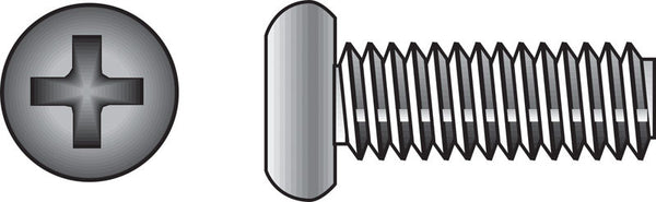 Hillman No. 8-32 in. x 1 in. L Phillips Flat Head Stainless Steel Machine Screws 100 pk 0828480 (2-Pack)