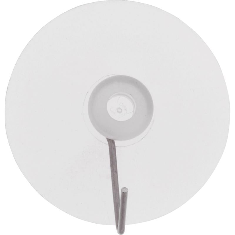Hillman Large Clear Metal/Plastic 2-1/2 in. L Hook 8 lb. 1 pk