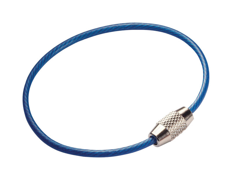 Hillman Cable Ring 6'' with Lock, Steel, 1 Pack