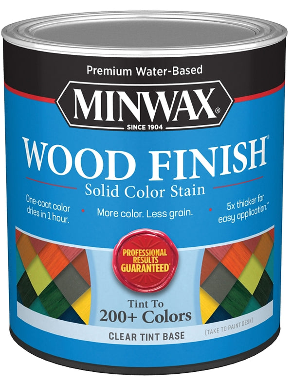 qt Minwax 11731 Clear Tint Base Wood Finish Water‐Based Solid Color Stain 117310000
