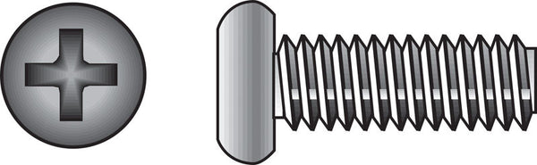 Hillman No. 10-24 in. x 3/4 in. L Phillips Flat Head Stainless Steel Machine Screws 100 pk 0828504 (2-Pack)