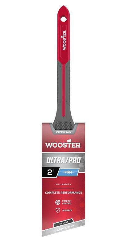 12-Pack of 2" Wooster G4181 Ultra/Pro Firm Thin Angle Detail and Trim Paint Brush, GripTech MAX Handle G4181-2