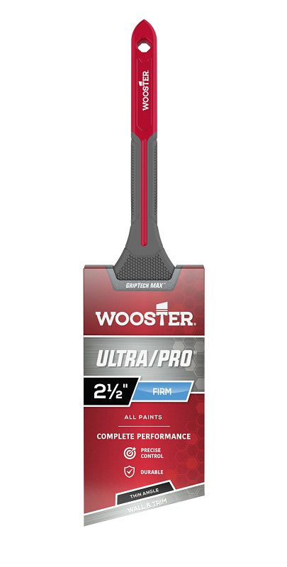 Wooster G4181-2 1/2 GripTech Max Paintbrush, Red/Gray