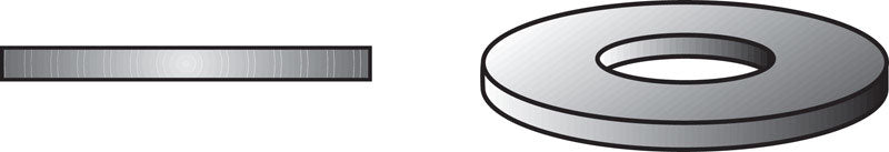 Hillman 830504 Stainless Steel 5/16-Inch Flat Washers, 100-Pack, 1 Pack