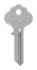 Hillman 85426 brass single sided universal house and office key blank