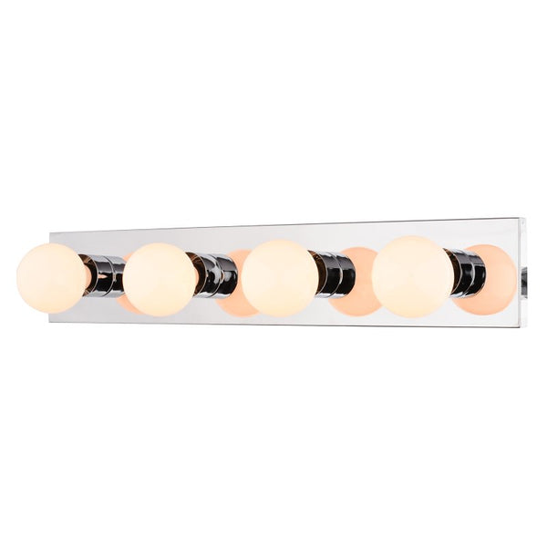 Boston Harbor V5CH043L 4-Light Chrome Vanity Bath Bar, 24-Inch
