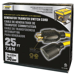 PowerZone 5990692 Generator Power Cord Yellow