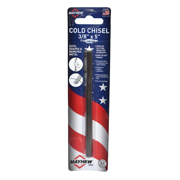 Mayhew Select 10302 3/8-by-5-Inch Carded Cold Chisel , Black
