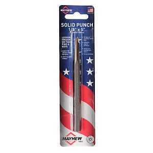 Mayhew Select 70122 1/8-by-4-1/2-Inch Carded Solid Punch