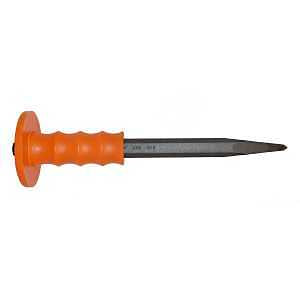 Mayhew Select 80205 3/4-by-12-Inch Guardian Handguard Bull Point Chisel , Black