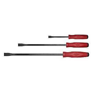 Mayhew Tools 31090 Dominator Economy Curved Pry Bar, Red, Small 3-Piece Set