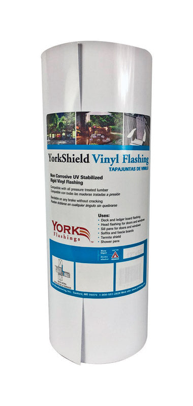 York Manufacturing Flash Vinyl WHT 10" X50' YSFVW1050