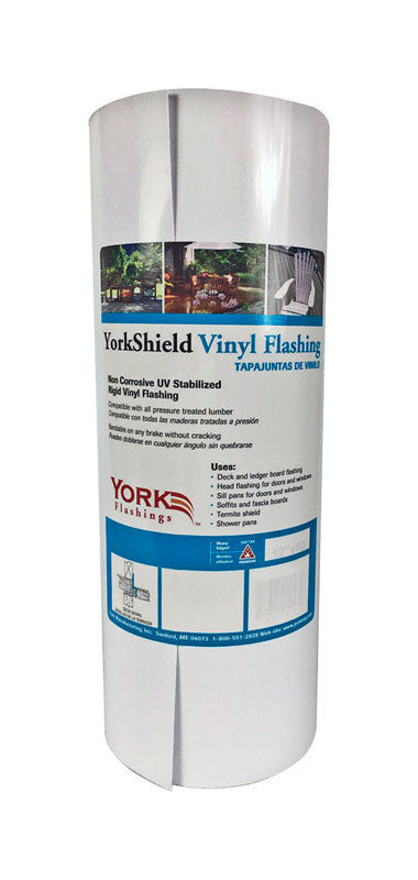 York Manufacturing 66020 Building_Material Flash Vinyl, White