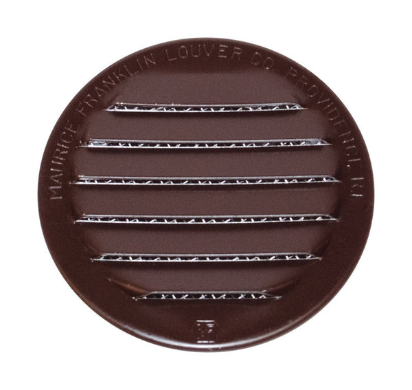 MAURICE FRANKLIN LOUVER RLB-100 3 Mini Louver (4 Pack), 3", Brown