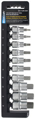Mintcraft TS1010M 10Piece 0.38-0.5 Driver Hex Socket Set