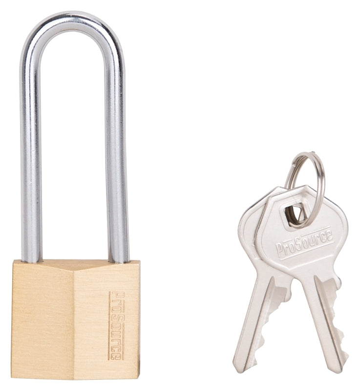 MINTCRAFT HD10032 Padlock, Shackle, 2-Inch, Brass, 6-Pack