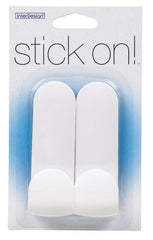 iDesign 17301 adhesive robe hooks White