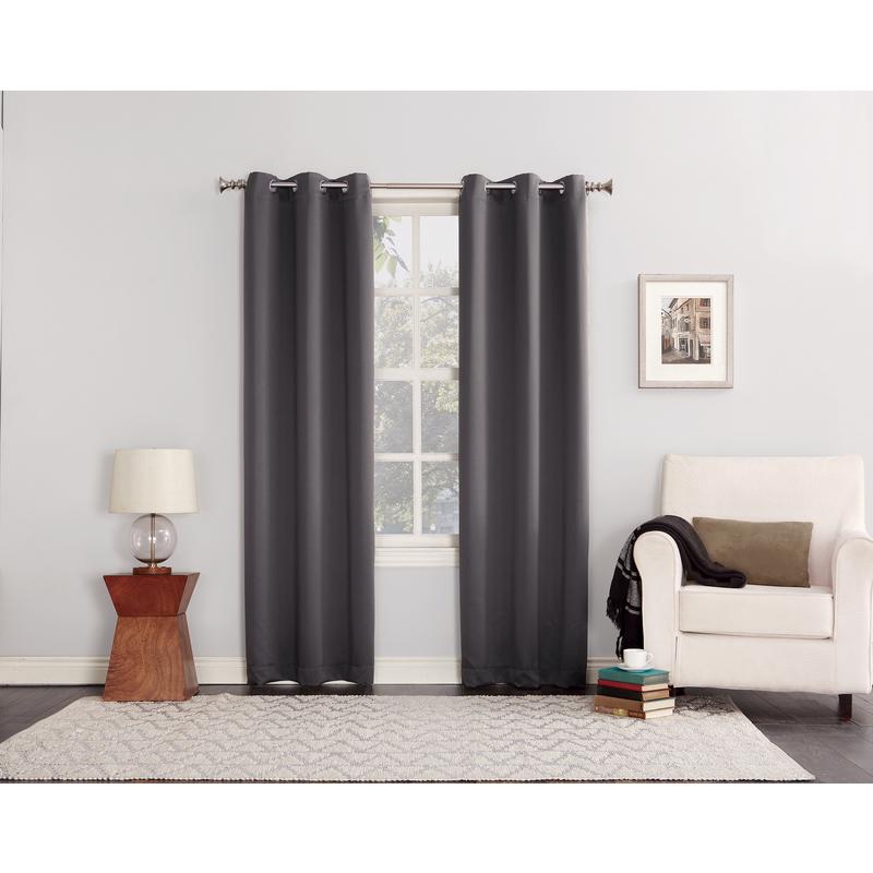 Sun Zero Norwich Gray Blackout Curtains 80 in. W x 84 in. L - Case of: 2;2