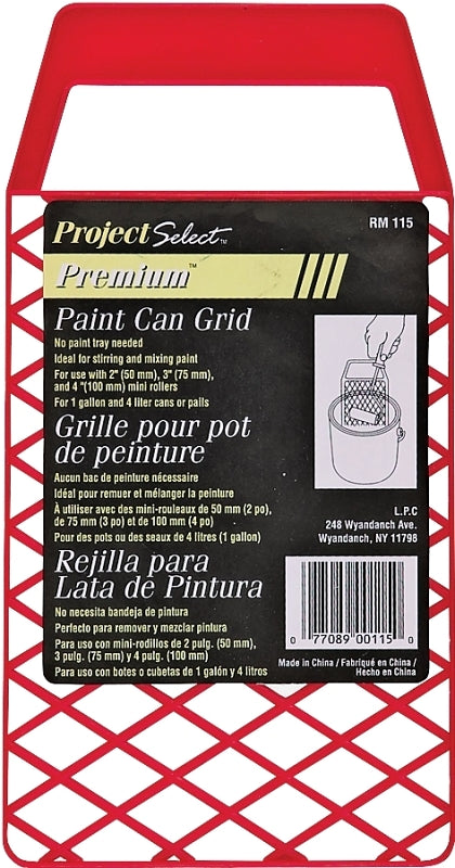 Linzer Products RM115 4" Mini Roller Grid, Red